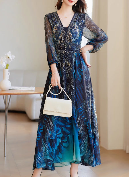 lucas silk dress Ownley