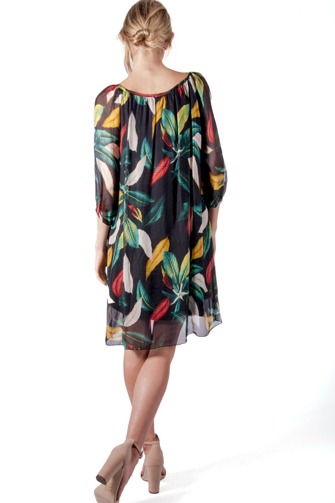 Bellambia-Multicolored Flowy Shift Dress – Vicky and Lucas