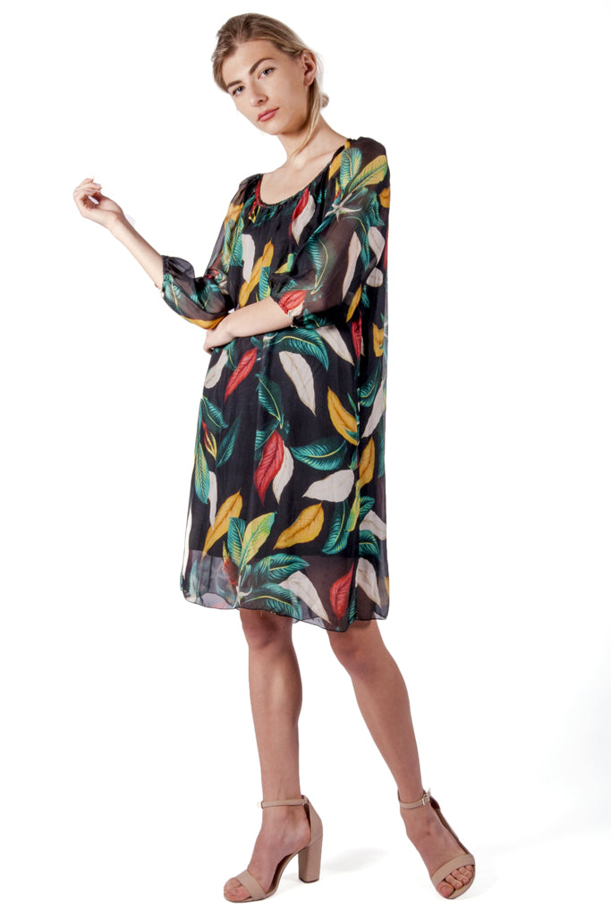 Bellambia-Multicolored Flowy Shift Dress Vicky and Lucas Bellambia-Multicolored Flowy Shift Dress Vicky and Lucas