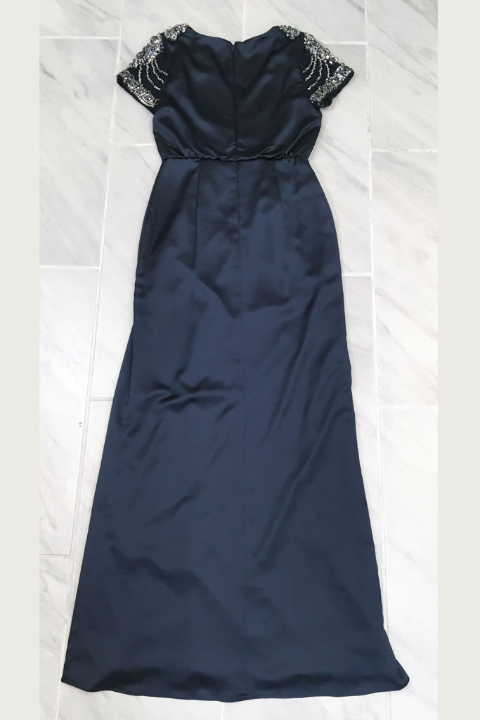 AIDAN MATTOX-TWILIGHT CAP SLEEVE LONG DRESS Vicky and Lucas AIDAN MATTOX-TWILIGHT CAP SLEEVE LONG DRESS Vicky and Lucas