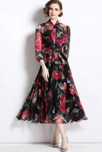 Vintage Elegant Floral Long Dress