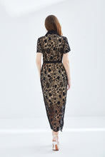 Embroidery stitched Bodycon Bohemian Style lace dress