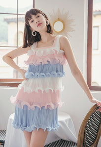 Multi-layer cake mini dress