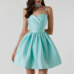 Elegant High Waist  Short Dress