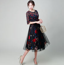 Floral Print Midi Elegant Dress