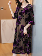 High quality Women velvet  Long Dress