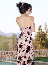 Sexy Collar Backless Silk Dress