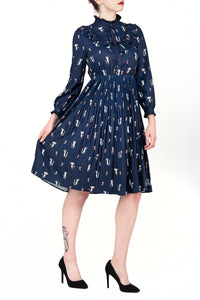 SCANDINAVIA-Ruffle Accent Cat Dress