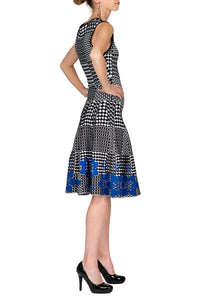 SCANDINAVIA-Sleeveless Knitted A-line Dress