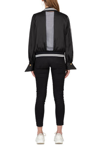 SCANDINAVIA-Long Sleeve Bomber Jacket With Pockets