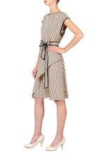 TWO PEARS-A Line Belted Dress