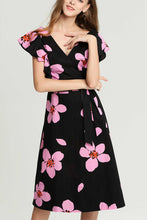 Kate Spade New York Cap Sleeve V-neck Floral Fit & Flare Dress