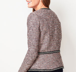 Talbots  - Grosgrain-Trim Tweed Jacket