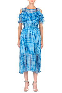TWO PEARS-Blue Contrast Dress Vicky and Lucas TWO PEARS-Blue Contrast Dress Vicky and Lucas