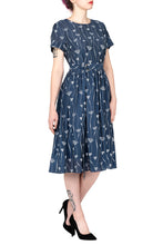 TWO PEARS-Short Sleeve Waist Belt Shift Dress