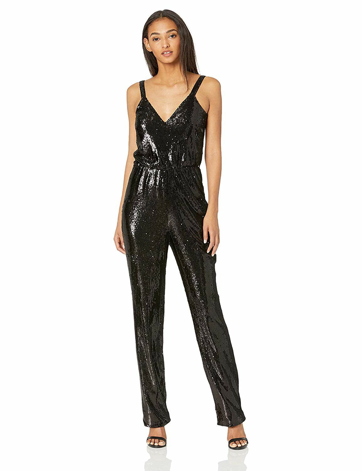 Dress The Population Jumpsuit NWT Dress The Population Charlie Sequin Jumpsuit In Soft Gold Dress The Population Jumpsuit NWT Dress The Population Charlie Sequin Jumpsuit In Soft Gold