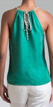 Rope Halter Slit Tank Top - Shamrock