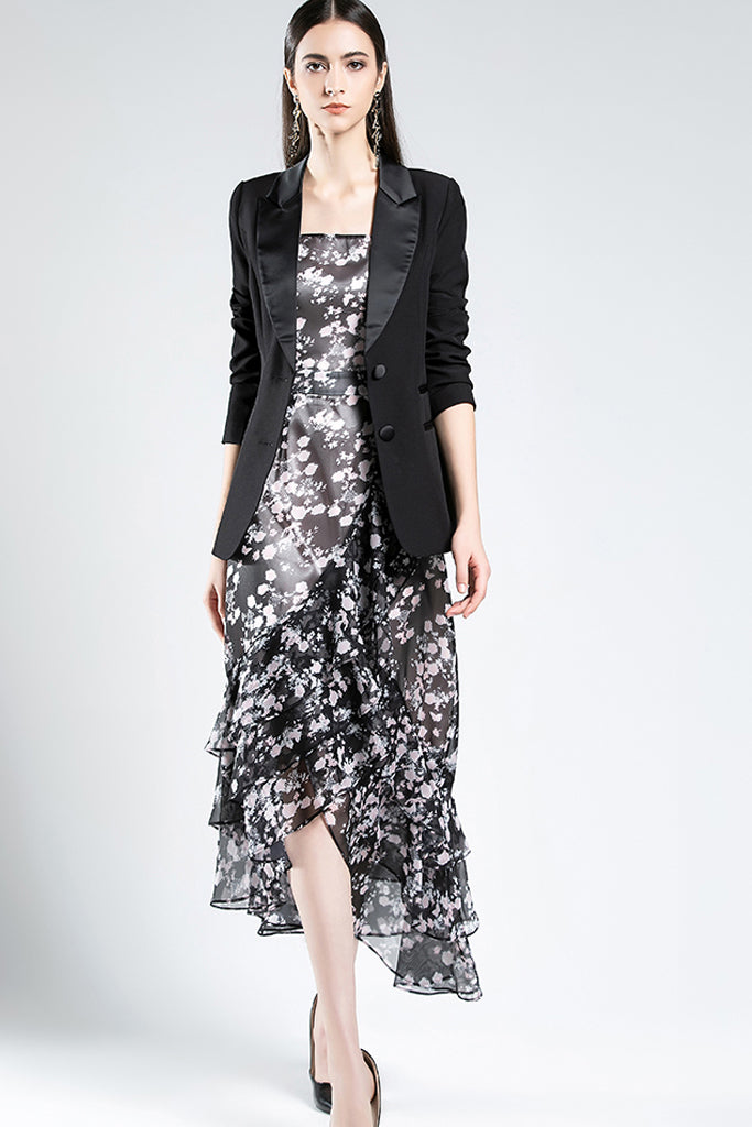 blazer midi dress AUI-MIDI DRESS AND BLAZER COMBO Vicky and Lucas blazer midi dress AUI-MIDI DRESS AND BLAZER COMBO Vicky and Lucas