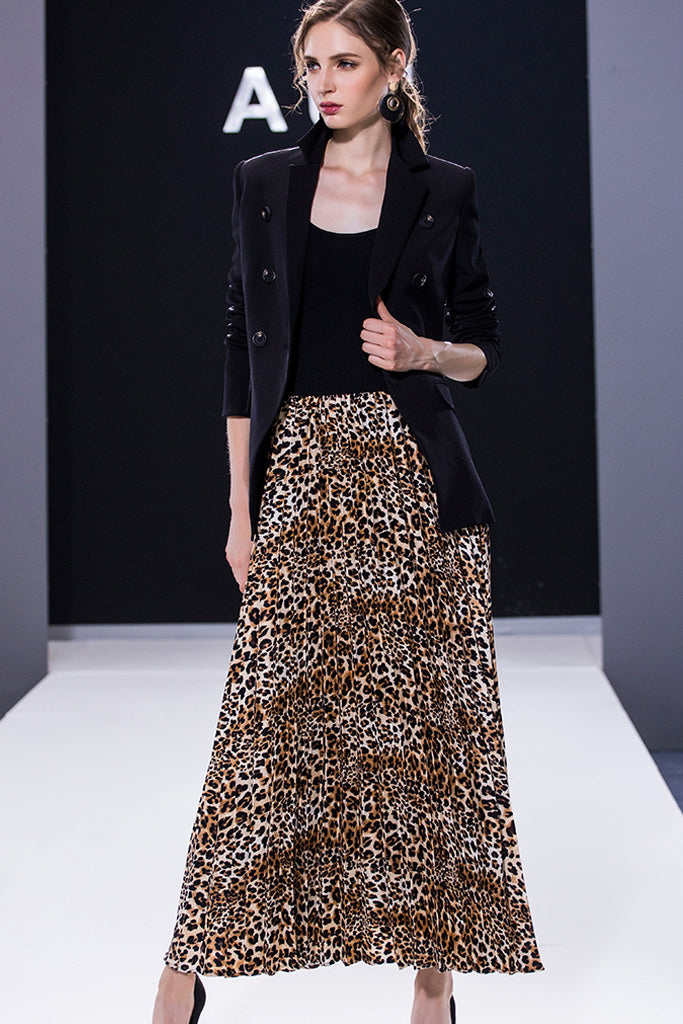 AUI-BLAZER AND LEOPARD DRESS SET