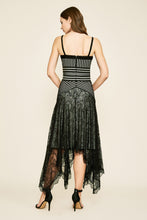 TADASHI SHOJI-PETRI HANDKERCHIED JACQUARD DRESS