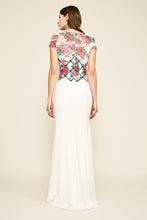 TADASHI SHOJI-JAMEKA FLORAL CREPE GOWN