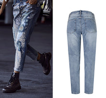 Charlie Charlie Charlotte-Sequin Denim Jeans