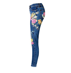 Charlie Charlie Charlotte-Embroidered Long Leg Jeans