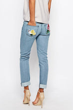 Embroidered Denim Jeans