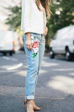 Embroidered Denim Jeans