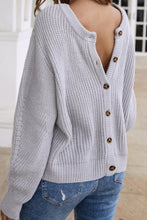 Button Down Reversible Sweater
