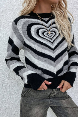 Sweetheart Pattern Sweater