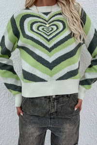 Sweetheart Pattern Sweater