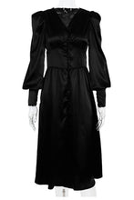 Long Sleeve Empire Waist Fit&Flare Dress