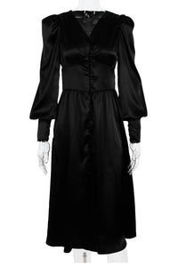 Long Sleeve Empire Waist Fit&Flare Dress