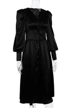 Long Sleeve Empire Waist Fit&Flare Dress