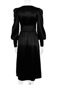 Long Sleeve Empire Waist Fit&Flare Dress