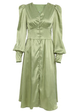 Long Sleeve Empire Waist Fit&Flare Dress