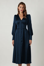 Long Sleeve Empire Waist Fit&Flare Dress