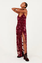 FOR LOVE & LEMONS-SOPHIE VELVET FLORAL MAXI DRESS