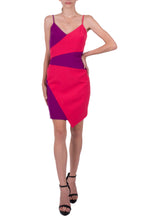 Nicole Miller - Color Block Asymmetrical Dress