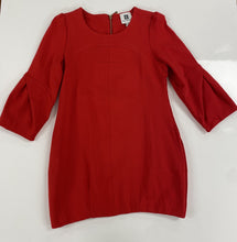 3/4 Sleeve Red Mini Dress