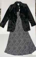 Black Blazer and Printed Slip Dress 2pc-Set