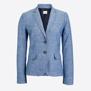 J CREW-CHAMBRAY BLAZER