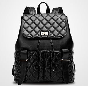 Lamb Leather Quilted Back Pack