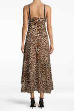 Nicole Miller-Leopard Burnout Slip Dress