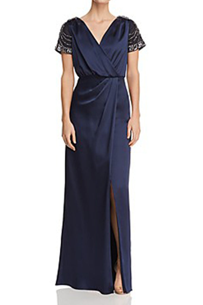AIDAN MATTOX-TWILIGHT CAP SLEEVE LONG DRESS Vicky and Lucas AIDAN MATTOX-TWILIGHT CAP SLEEVE LONG DRESS Vicky and Lucas