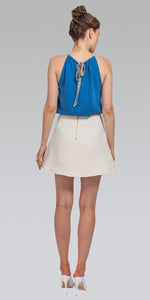 Cotton Re-Embroidered Eyelet - Custard