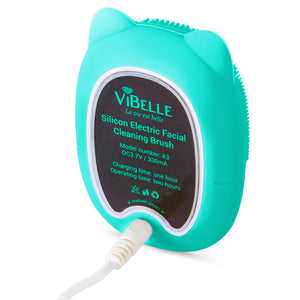 ViBelle Silicone Facial Cleansing Brush Gift Set-Green