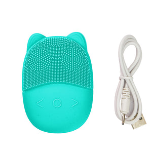 ViBelle Silicone Facial Cleansing Brush Gift Set-Green