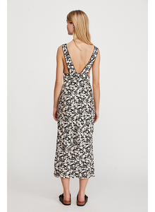free people oh la la bias midi dress Free People Ohh La La Bias Midi Dress in Black